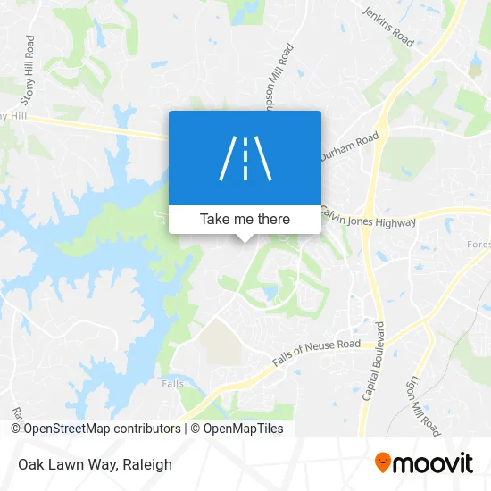 Oak Lawn Way map