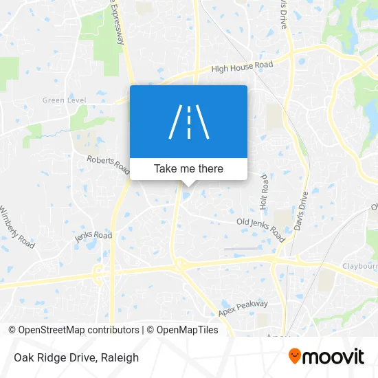 Oak Ridge Drive map