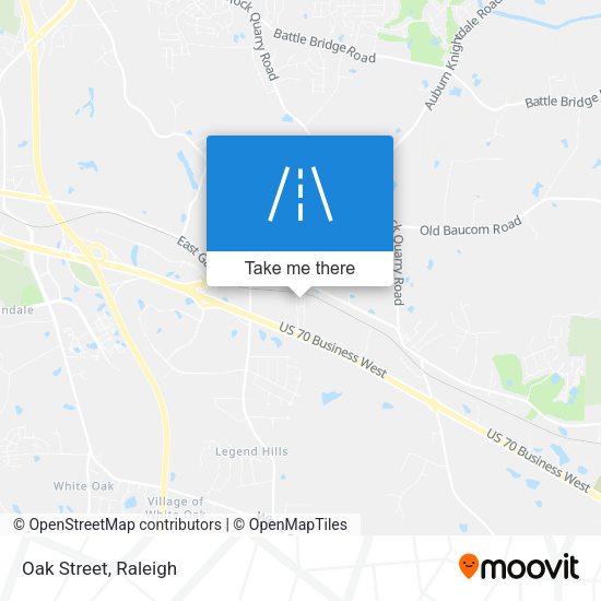Mapa de Oak Street