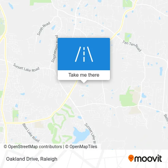 Oakland Drive map