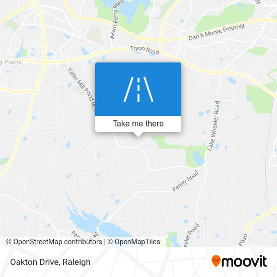 Oakton Drive map