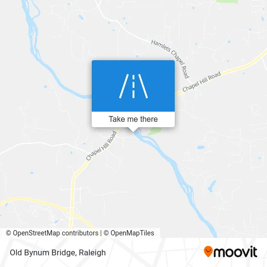 Old Bynum Bridge map