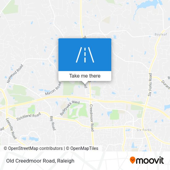 Mapa de Old Creedmoor Road