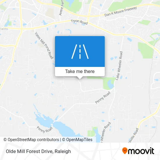 Olde Mill Forest Drive map