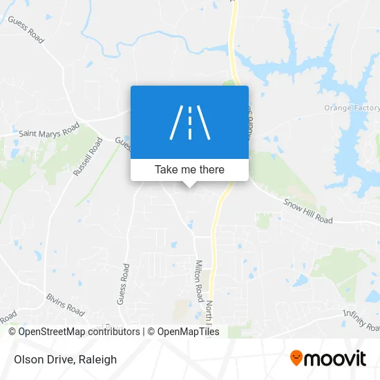 Olson Drive map