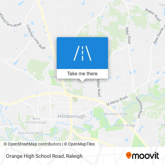 Orange High School Road map