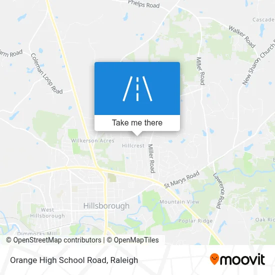 Orange High School Road map