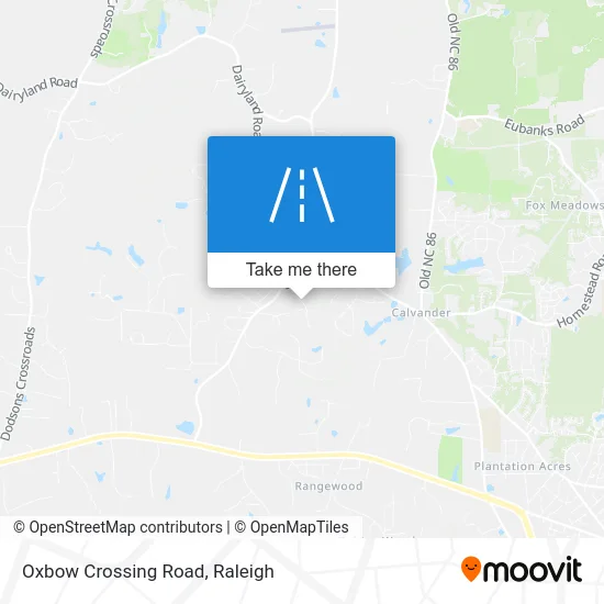 Oxbow Crossing Road map