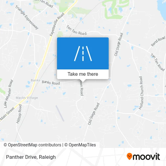 Panther Drive map