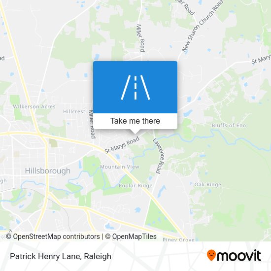 Mapa de Patrick Henry Lane