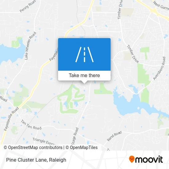 Pine Cluster Lane map