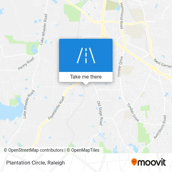Plantation Circle map
