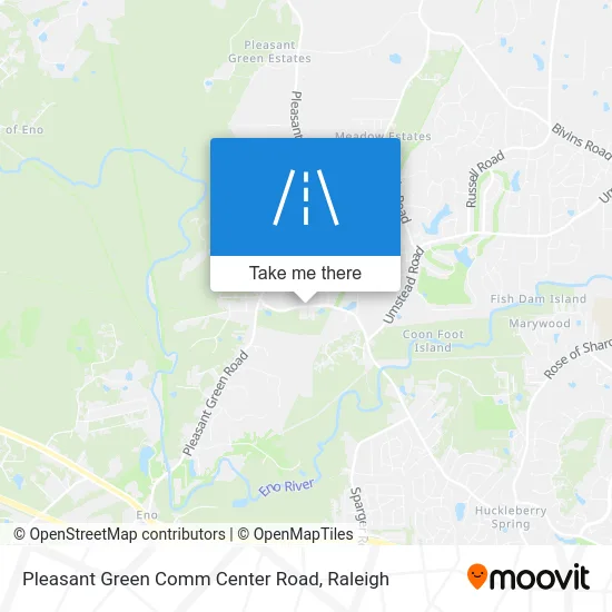 Pleasant Green Comm Center Road map