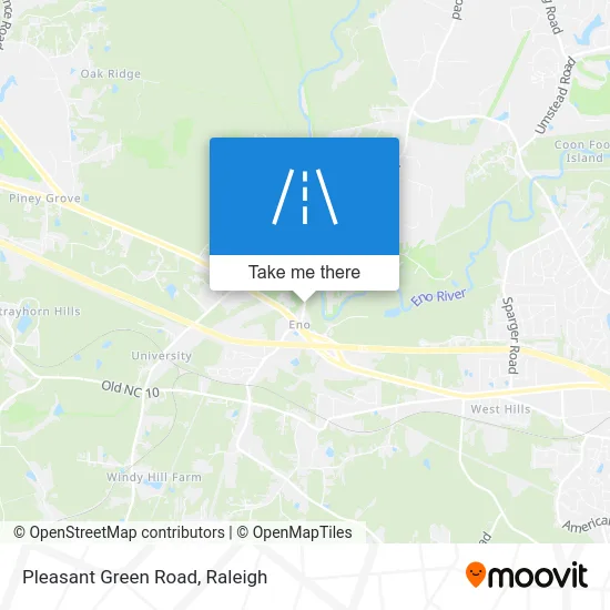 Pleasant Green Road map