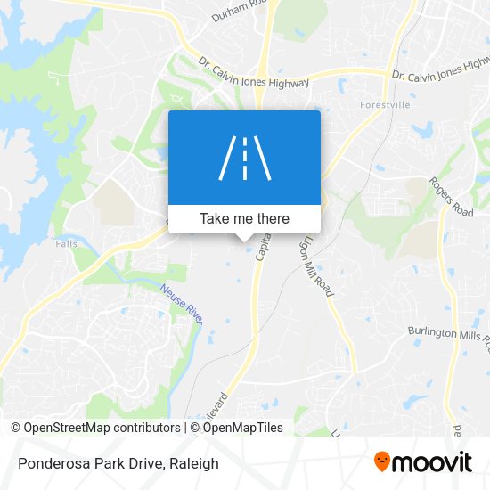 Mapa de Ponderosa Park Drive