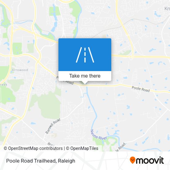 Poole Road Trailhead map