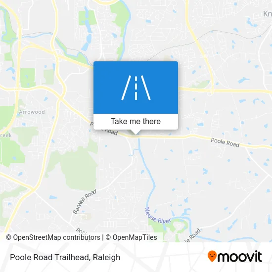 Poole Road Trailhead map