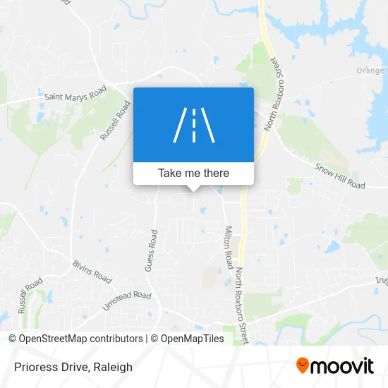 Prioress Drive map