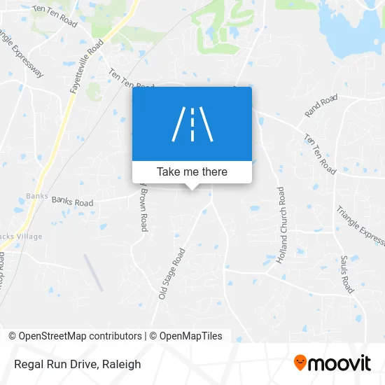 Regal Run Drive map