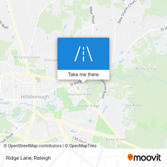 Ridge Lane map