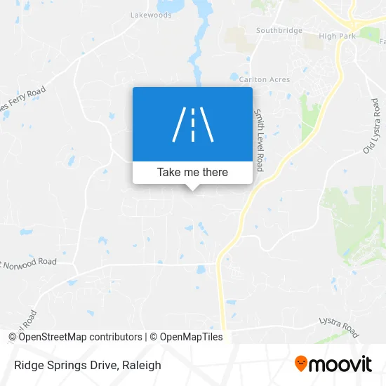 Ridge Springs Drive map