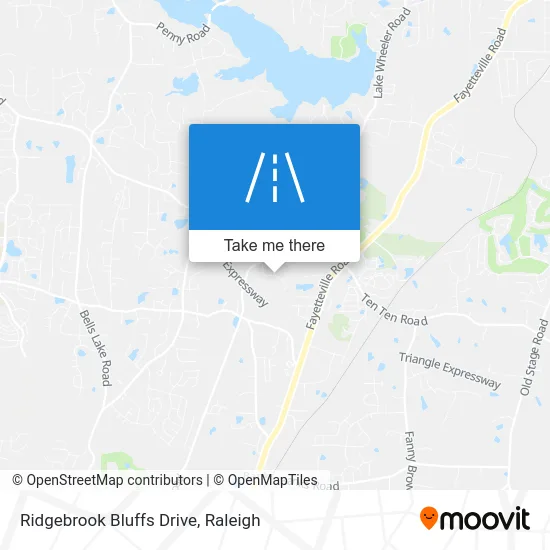 Ridgebrook Bluffs Drive map