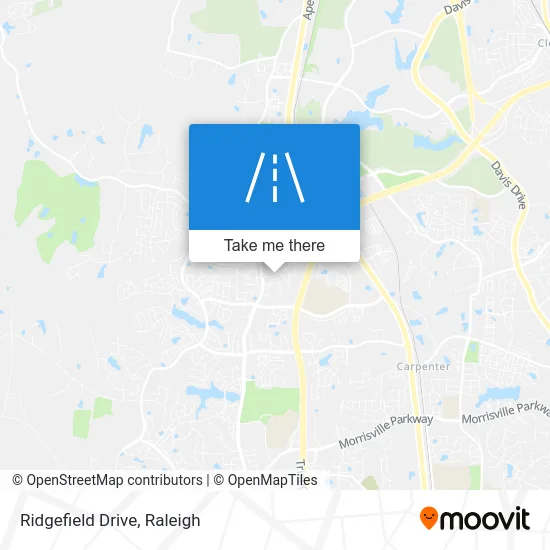 Ridgefield Drive map