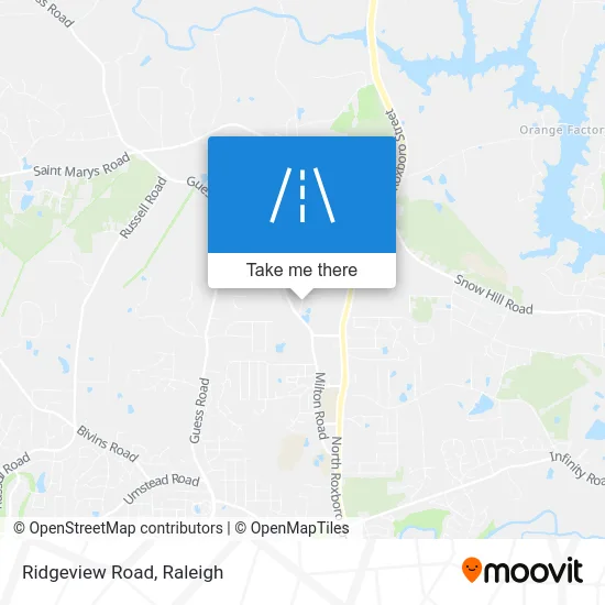 Ridgeview Road map