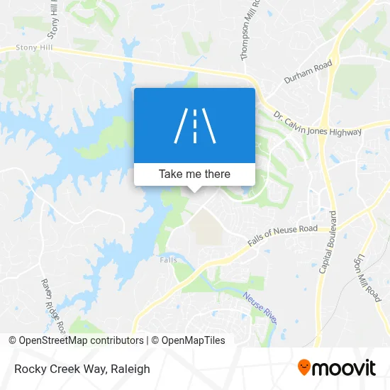 Rocky Creek Way map