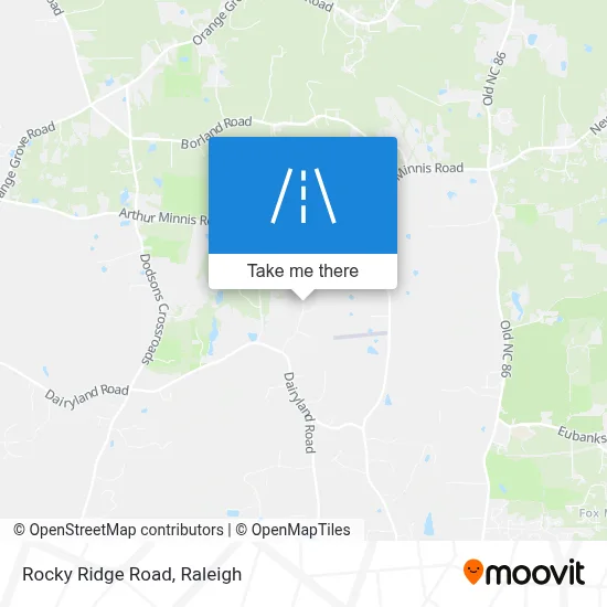 Rocky Ridge Road map