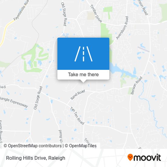 Rolling Hills Drive map