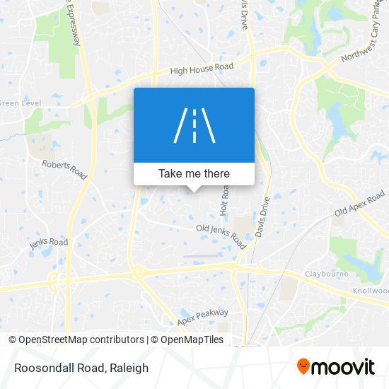 Roosondall Road map