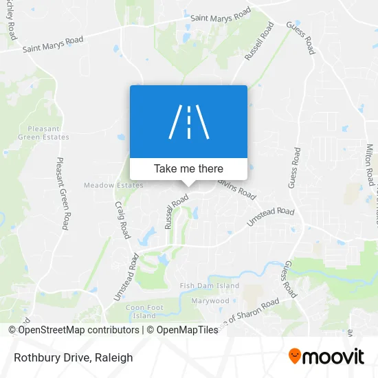 Rothbury Drive map