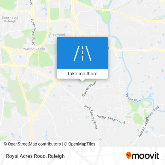 Royal Acres Road map