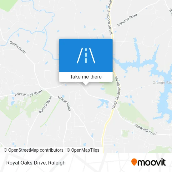 Royal Oaks Drive map