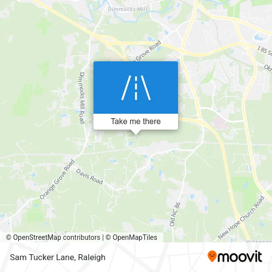 Mapa de Sam Tucker Lane