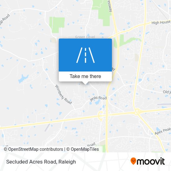 Secluded Acres Road map