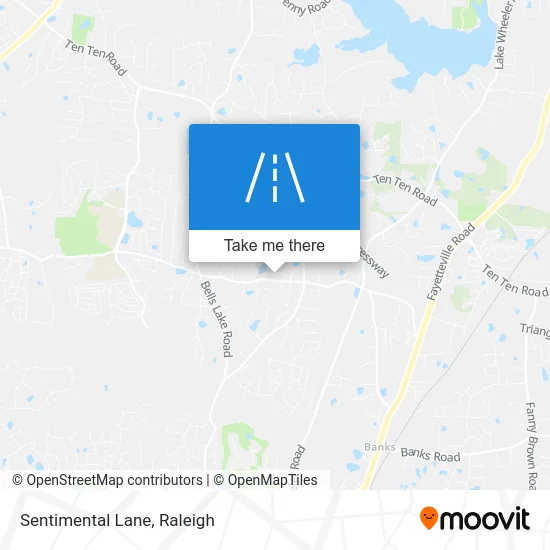 Sentimental Lane map