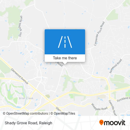 Mapa de Shady Grove Road