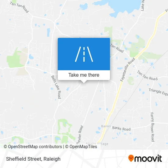 Sheffield Street map