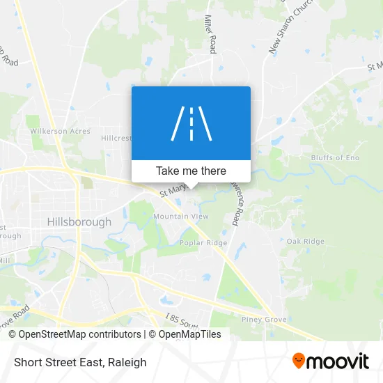 Short Street East map