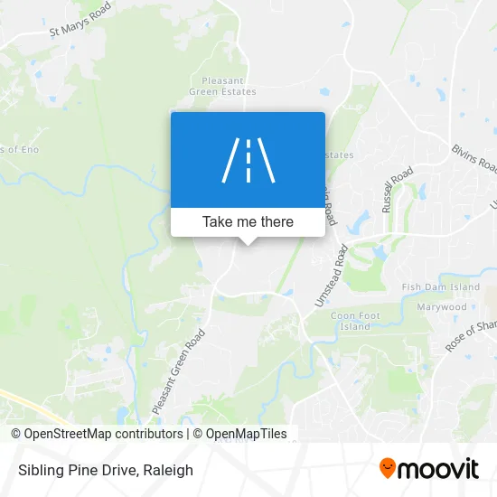 Sibling Pine Drive map