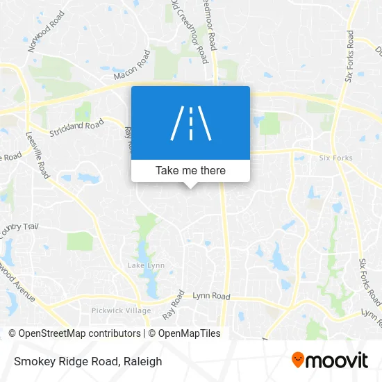 Smokey Ridge Road map