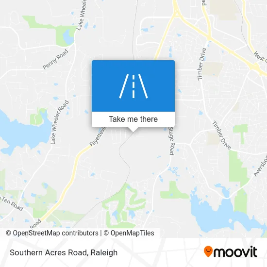 Southern Acres Road map