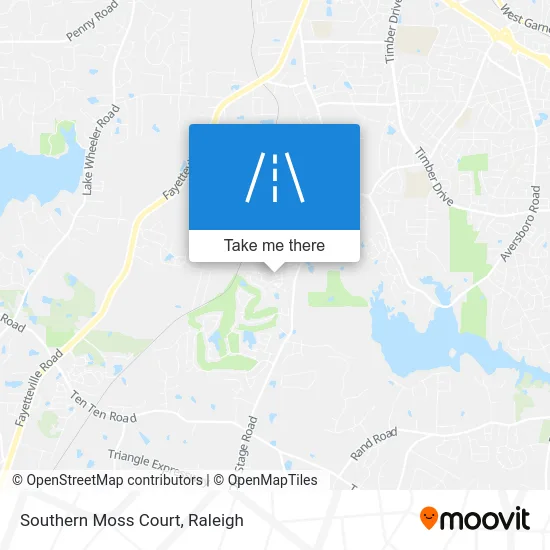 Southern Moss Court map