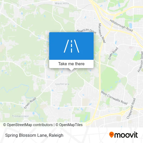 Spring Blossom Lane map