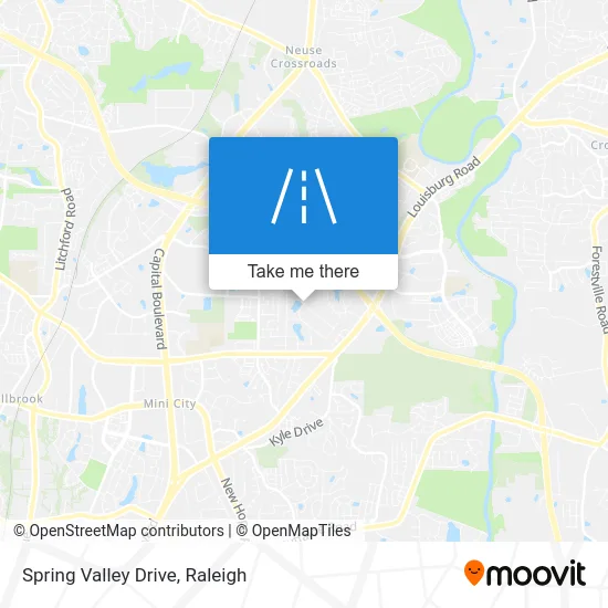 Spring Valley Drive map