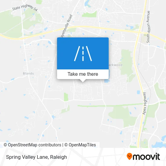 Spring Valley Lane map