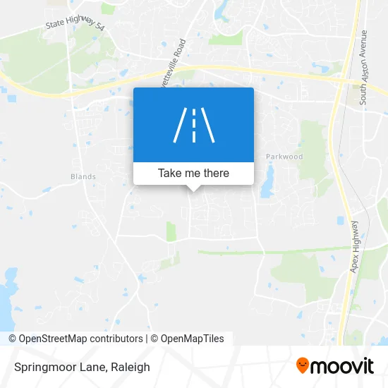 Springmoor Lane map