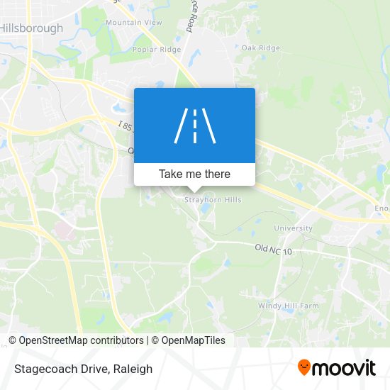 Stagecoach Drive map